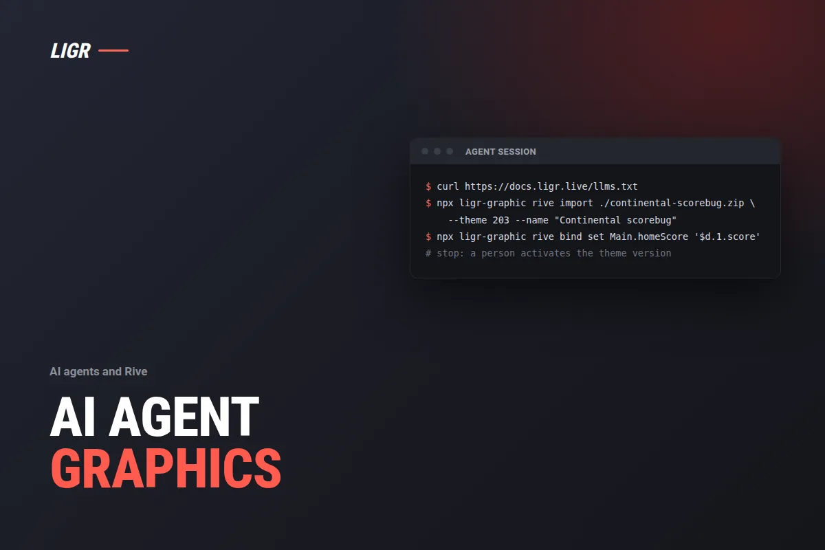 AI Broadcast Graphics: Build a Rive Graphic with AI