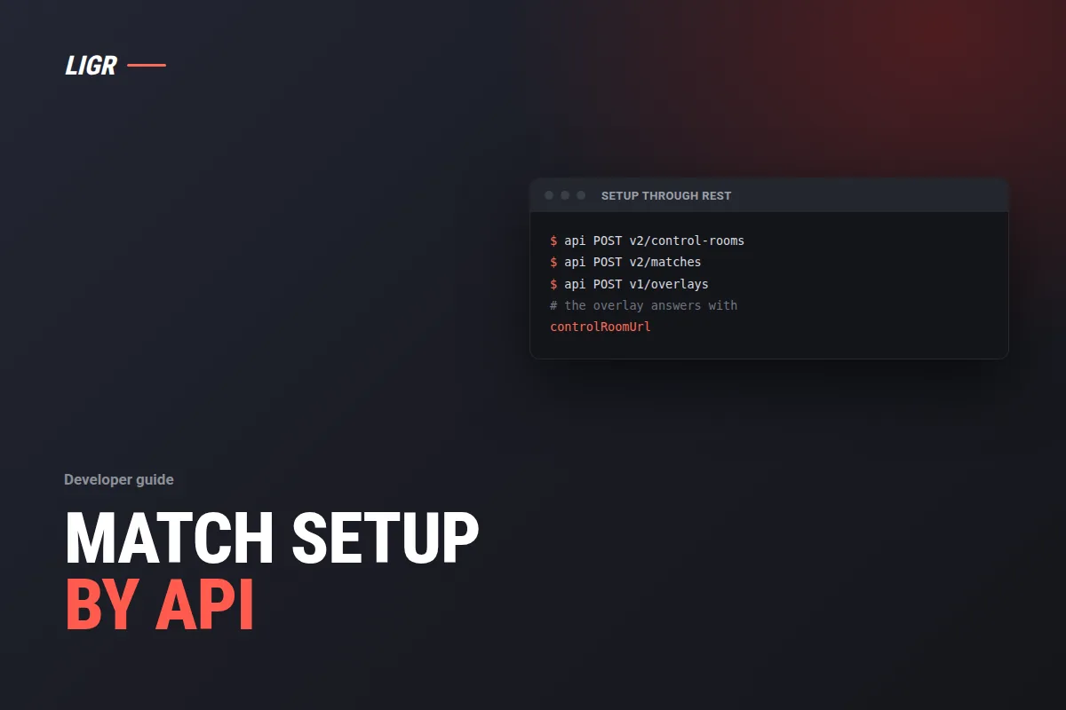 Sports Data API: Set Up a Match and Its Control Room