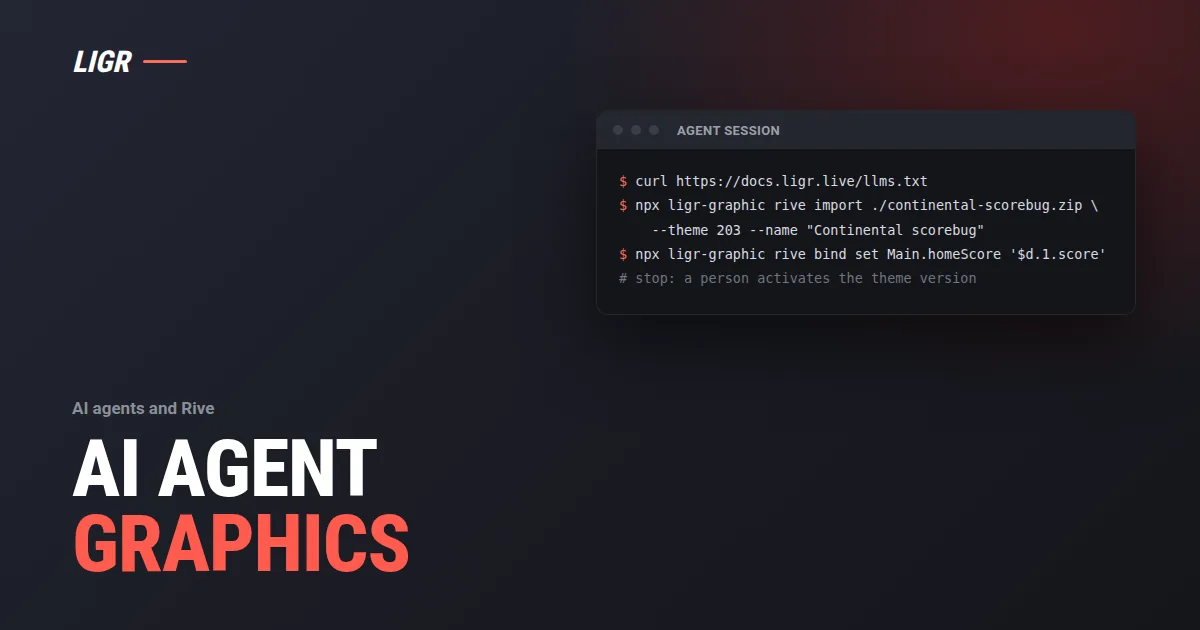 AI Broadcast Graphics: Build a Rive Graphic with AI