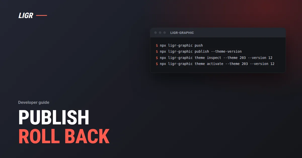 Broadcast Graphics API: Publish, Version, Roll Back