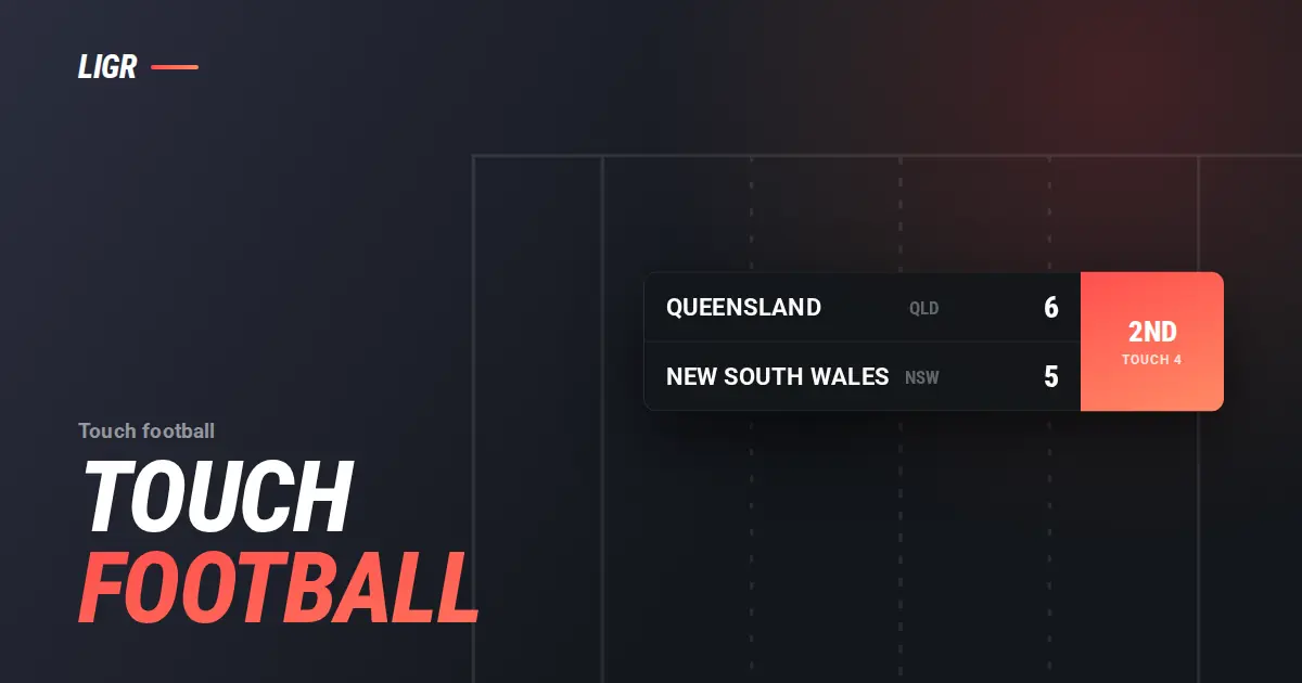 Touch Football Scoreboard: Touch Count to Drop-Off