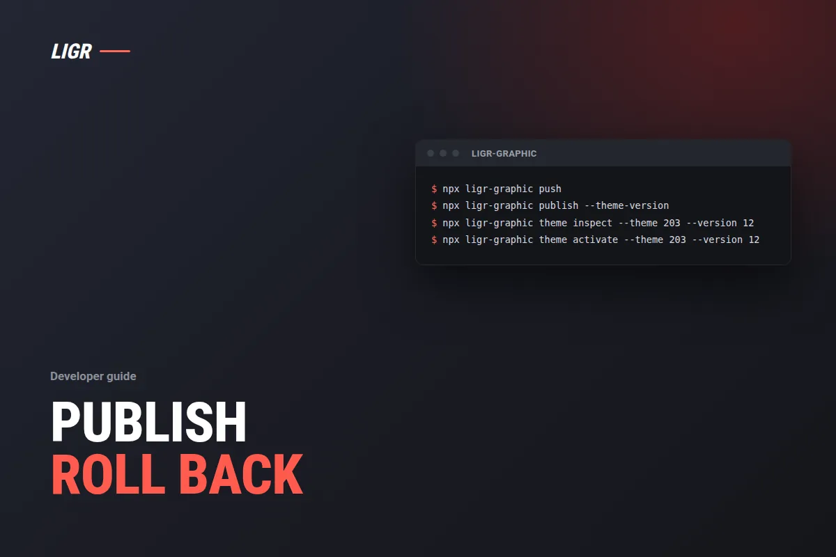 Broadcast Graphics API: Publish, Version, Roll Back