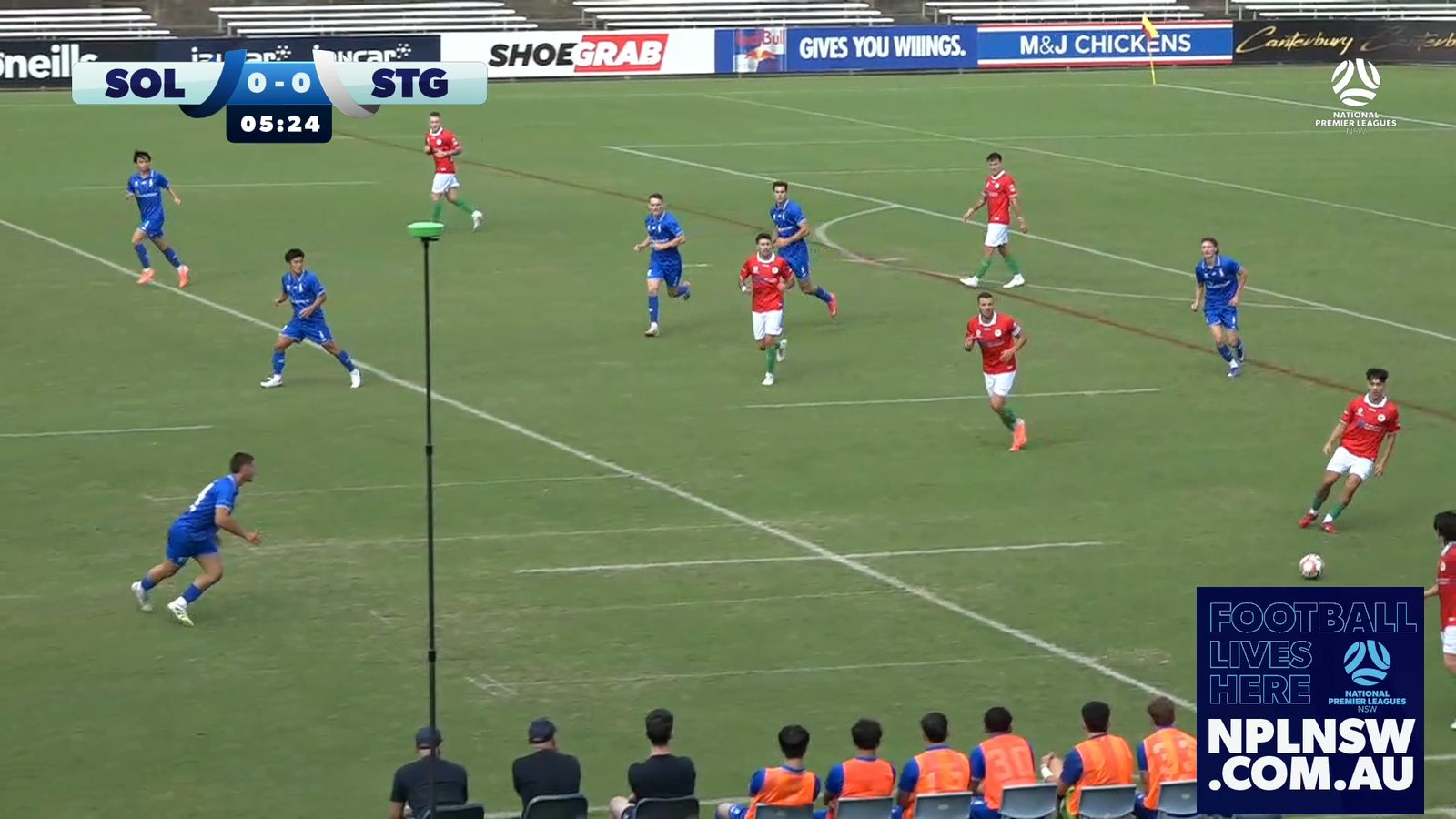 NPL NSW — in-game sponsor inventory delivered inside the broadcast, automatically