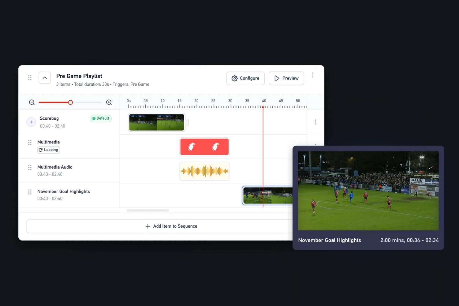 Playlists: the hour either side of the match