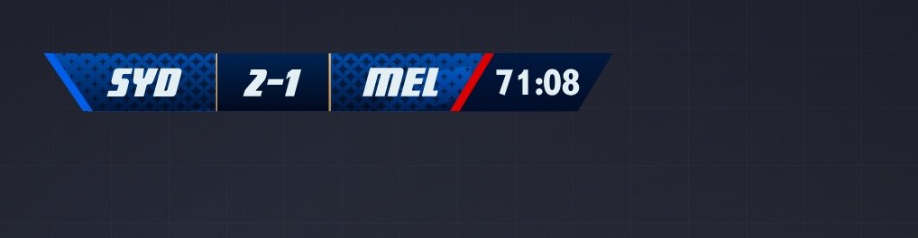 A football scorebug