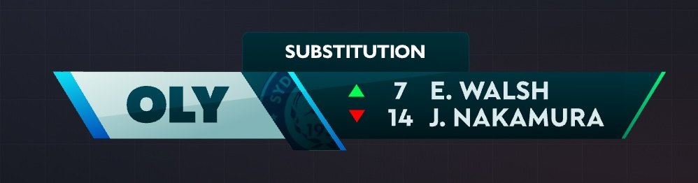 Substitution lower third