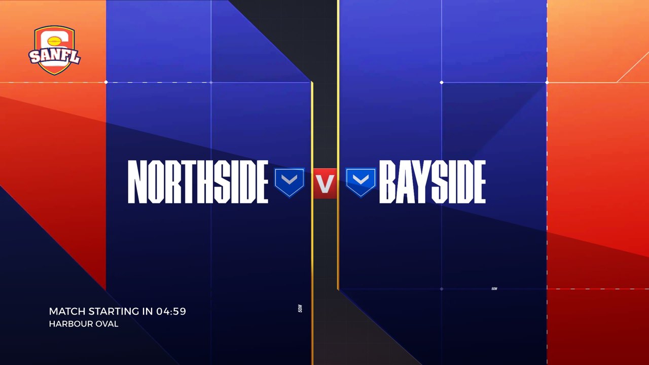 SANFL broadcast graphics, rendered from the production Rive files